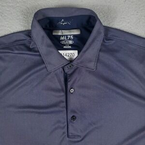 Greg Norman Blue Golf Casual Mens Short Sleeve Polo Shirt Size Large